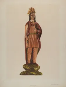 Cigar Store Indian, c. 1937. Creator: Einar Heiberg