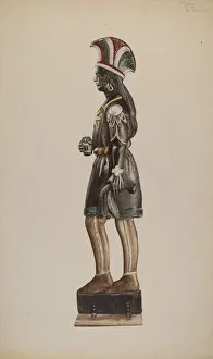 Cigar Store Indian, c. 1940. Creator: Henry Murphy