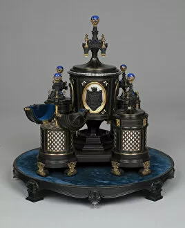Shell Collection: Cigar and Tobacco Stand, Sweden, 1859 / 72. Creator: Adolf Lindberg