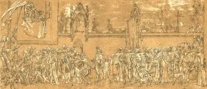 Frederic Lord Leighton Prints: The Cimabue Procession'. A Fac-Simile of Original Drawings by Sir Frederick Leighton