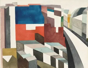 Schwitzerland Prints: Cimetiere de Montmartre, Paris, 1926. Creator: Taeuber-Arp, Sophie (1889-1943)
