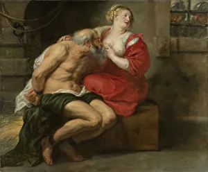 Pieter Paul 1577 1640 Prints: Cimon and Pero, c. 1630. Artist: Rubens, Pieter Paul (1577-1640)