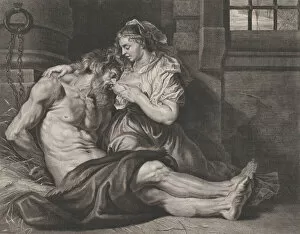 Breastfeeding Gallery: Cimon and Pero, ca. 1650-80. Creator: Cornelis van Caukercken