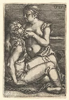 Baehm Barthel Gallery: Cimon and Pero, mid-17th century. Creator: Barthel Beham