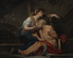Greuse Jean Baptiste Prints: Cimon and Pero: Roman Charity, about 1767. Creator: Jean-Baptiste Greuze