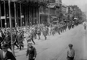 Caps Prints: Cincinnati Streetcar Strikers, between c1910 and c1915. Creator: Bain News Service