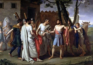 Juan Gallery: Cincinnatus leaving the plough to make laws in Rome, Lucius Quintus Cincinnatus