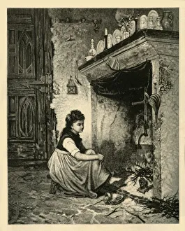 Cookery Prints: Cinderella, 1883. Creator: Unknown