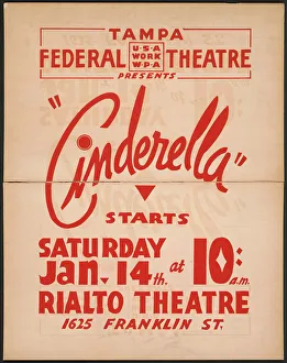 Panto Prints: Cinderella, Tampa, FL, 1936. Creator: Unknown