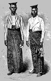 Skirt Gallery: Cingalese of the Coast; Four Months in Ceylon, 1875. Creator: Unknown