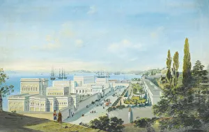The Ciragan Palace in Constantinople. Artist: Bossoli, Carlo (1815-1884) The Ciragan Palace in Constantinople. Artist: Bossoli, Carlo (1815-1884)