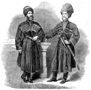 Bullet Prints: The Circassian envoys to England, 1862. Creator: Unknown