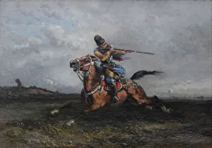 Caucasian War Gallery: A Circassian rider, 1872