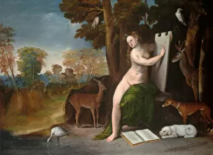 Images Dated 29th March 2021: Circe and Her Lovers in a Landscape, c. 1525. Creator: Dosso Dossi