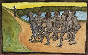 Tail Prints: Circle Dance, 1898. Creator: Hugo Simberg