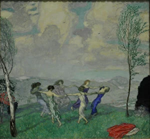 Images Dated 13th September 2019: Circle Dance, 1910. Creator: Stuck, Franz, Ritter von (1863-1928)