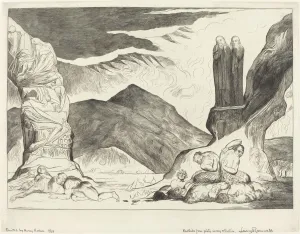 The Circle of the Falsifiers; Dante and Virgil Covering their Noses because of the stench