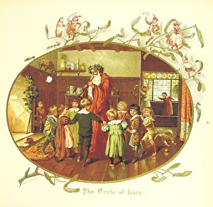 Evergreen Prints: The Circle of Love, 1894. Creator: Eliza F. Manning