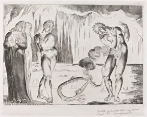 The Circle of the Thieves; Buoso Donati Attacked by the Serpent, 1827