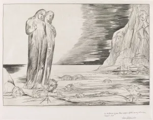 The Circle of the Traitors; Dantes Foot Striking Bocca degli Abbate, 1827