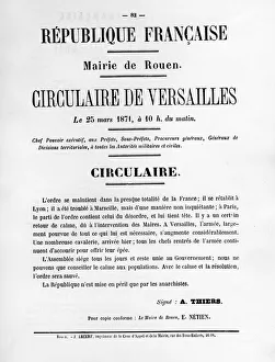 Circulaire de Versailles, from French Political posters of the Paris Commune, May 1871
