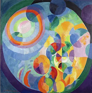 Delaunay Prints: Circular Forms. Sun, Moon, 1913-1931. Creator: Delaunay, Robert (1885-1941)