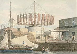 Circular Mill, King Street, New York, 1830. Creator: John William Hill