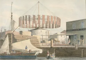 John William Prints: Circular Mill, King Street, New York, 1830. Creator: John William Hill