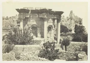 Lebanon Prints: The Circular Temple, Baalbec, 1857. Creator: Francis Frith