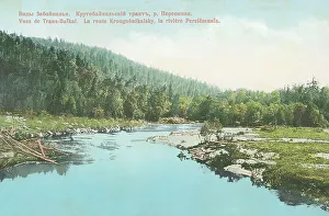 Circum Baikal Prints: Circum-Baikal tract, Pereemnaya river, 1904-1917. Creator: Unknown