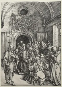 Early 16th Century Prints: The Circumcision, c. 1504-1505. Creator: Albrecht Dürer (German, 1471-1528)