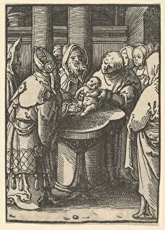 Circumcision Collection: The Circumcision, ca. 1520. Creator: Lucas van Leyden
