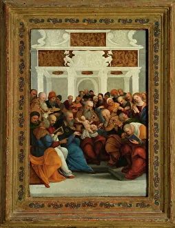 Jewish Life Prints: The circumcision of Christ, ca 1522. Creator: Mazzolino, Ludovico (1480-1528)