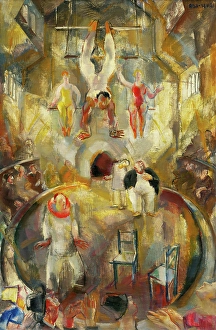 Chairs Prints: Circus, 1920-1935. Creator: Vilmos Aba-Novak