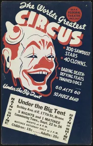 Navy Blue Prints: Circus 2, Bronx, New York, [1935]. Creator: Unknown