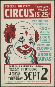 Face Paint Prints: Circus, Fitchburg, MA, [193-]. Creator: Unknown