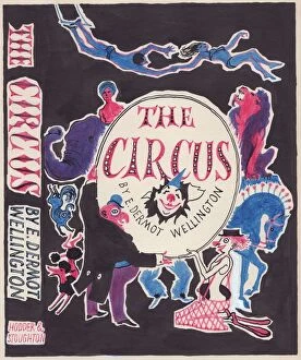 1950s Retro Collection: The Circus, mock-up for a book cover, c1950. Creator: Shirley Markham