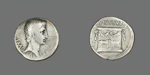 Octavian Prints: Cistophoric Tetradrachm (Coin) Portraying Emperor Augustus, about 25 BCE