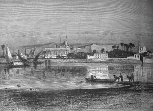 Citadel in Cairo, from the Nile, c1882