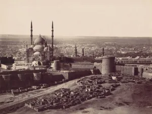 Muhammad Ali Prints: The Citadel and the Mosque of Mohammed Ali, Cairo, 1870s. Creator: Unknown