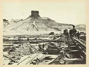 Andrew Joseph Russell Gallery: Citadel Rock, Green River Valley, 1868 / 69. Creator: Andrew Joseph Russell