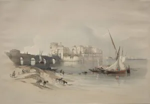 1796 1864 Prints: Citadel of Sidon, 1839. Creator: David Roberts (British, 1796-1864)