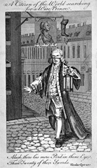 Blindfold Gallery: A citizen of the world searching for a wise prince, 1771