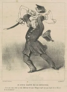Chabaud Latour Prints: Un citoyen exaspéré par les buffleteries, 19th century. Creator: Honore Daumier