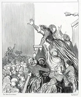 Womens Movement Prints: Citoyennes on fait courir le bruit que le divorce est sur le point de nous être refusé