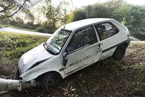 Citroen Saxo accident 2016. Creator: Unknown
