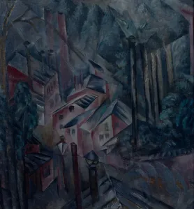 Alexander Vasilyevich 1883 1948 Prints: The City, 1919. Artist: Shevchenko, Alexander Vasilyevich (1883-1948)
