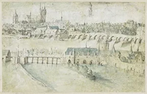 Parchment Animal Material Prints: City of Angers, 1600-1650. Creator: Anon