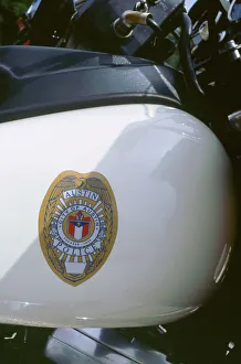 Petrol Tank Prints: City of Austin, Texas Police bike logo