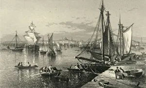 City of Boston, (from South Boston), 1874. Creator: Edward Paxman Brandard City of Boston, (from South Boston), 1874. Creator: Edward Paxman Brandard